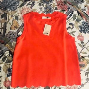 Everleigh Scallop Edge Sleeveless Top